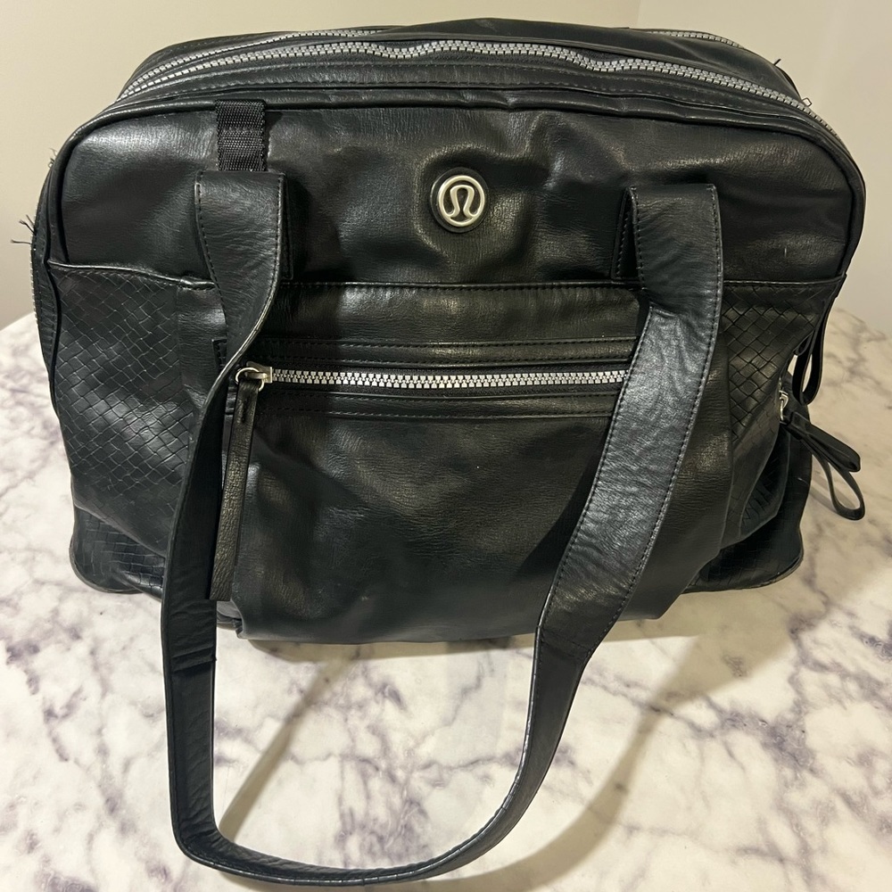 Lululemon Faux Leather Weekend / Gym Bag